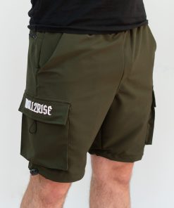 Will 2 Rise - Military Green Cargo Shorts