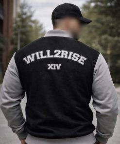 WILL2RISE Varsity Black & Grey Track Jacket
