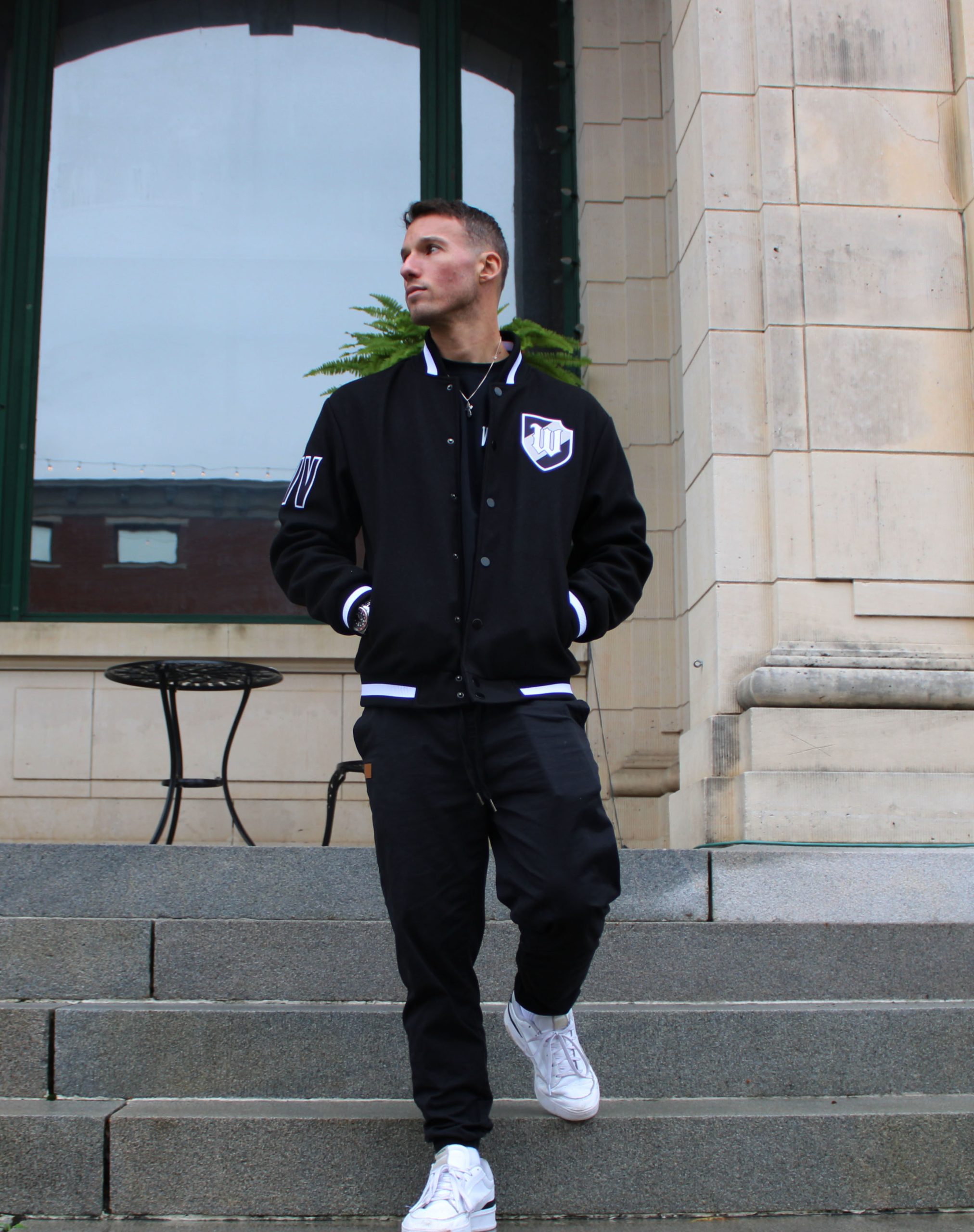 varsity jacket front